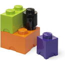 Room Copenhagen LEGO memory block multi pack 4 pieces, storage box (orange, size L)