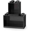 Room Copenhagen LEGO Regal Brick Shelf 8+4, Set 41171733 (black, 2 shelves)