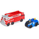 Spinmaster Spin Master Paw Patrol True Metal Team Set of 2 Fire Truck and Police Car with Chase Toy Vehicle (multicolor)