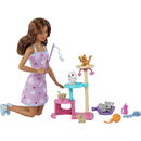Mattel Barbie doll and kitten scratching post playset