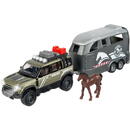 Majorette Land Rover with horse trailer, toy vehicle
