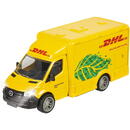 Majorette Mercedes-Benz Sprinter DHL, toy vehicle (yellow, with light and sound)