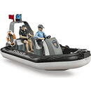 Bruder bworld police inflatable boat, model vehicle