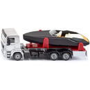 SIKU SUPER MAN truck with motor boat, model vehicle