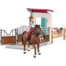Schleich Horse Club horse box with Hannah & Cayenne, toy figure