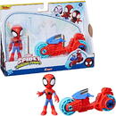 Hasbro Marvel Spidey and His Amazing Friends - Spidey with motorcycle, toy figure