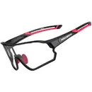 Rockbros 10035 photochromic UV400 cycling glasses - black and red