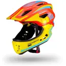 Children&#39;s bicycle helmet with detachable visor Rockbros TT-32SOYB-S size S - yellow-orange