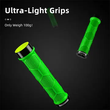 Rockbros 40720007005 bicycle grips with reflector - green