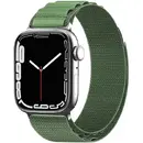 Hurtel Strap with Alpine steel buckle for Apple Watch 42/44/45/49 mm - green