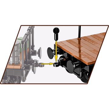 COBI heavy platform truck type SSYS, construction toy (scale 1:35)
