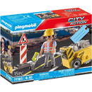 Playmobil 71185 Construction Worker with Edge Mill construction toy