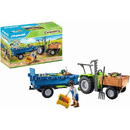 PLAYMOBIL 71249 tractor with trailer, construction toy