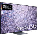 Televizor SAMSUNG Neo QLED GQ-85QN800C, QLED television - 85 - black/silver, 8K/FUHD, twin tuner, HDR, Dolby Atmos, 100Hz panel