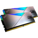 Memorie ADATA DDR5 - 32GB - 6600 - CL - 32 (2x 16 GB) dual kit, RAM (silver, AX5U6600C3216G-DCLARROG, Lancer RGB, INTEL XMP, ROG certified)