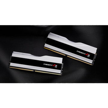 Memorie G.Skill DDR5 - 48GB - 8000 - CL - 40 (2x 24 GB) dual kit, RAM (white, F5-8000J4048F24GX2-TZ5RW, Trident Z5 RGB, INTEL XMP)