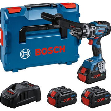 Bosch cordless impact drill BITURBO GSB 18V-150 C Professional, 18Volt (blue/black, 3x battery ProCORE18V 8.0Ah, Bluetooth module, L-BOXX)
