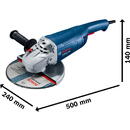 Bosch angle grinder GWS 20-230 J Professional (blue, 2,000 watts)