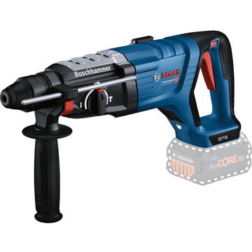 Bosch Cordless Hammer Drill GBH 18V-28 DC Professional solo, 18V (blue/black, without battery and charger, in XL-BOXX)