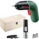 Bosch cordless screwdriver IXO 6, Vino set with corkscrew (green/black, Li-ion battery 3.6Volt 1.5Ah)