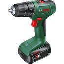 Bosch cordless drill/driver EasyDrill 18V-40 + SystemBox (green/black, Li-ion battery 1.5Ah, case, POWER FOR ALL ALLIANCE)