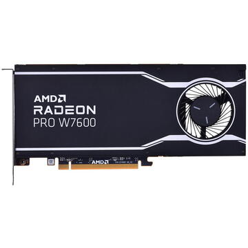 Placa video AMD Radeon PRO W7600 8GB, graphics card (RDNA 3, 4x DisplayPort 2.1)