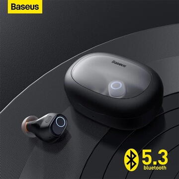 Baseus Bowie WM03, pt smartphone, wireless TWS, bluetooth 5.3, microfon pe casca, negru
