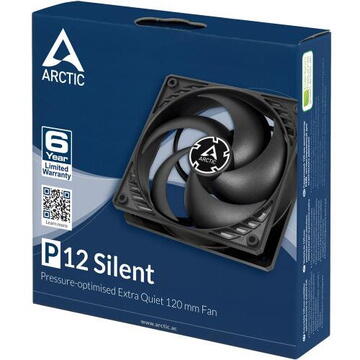 Arctic fan P12 Silent (black/black)
