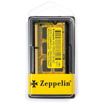 Memorie laptop Zeppelin SODIMM DDR3/1600 8192M  (life time, dual channel) low voltage ZE-SD3-8G1600V1.35