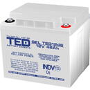 Ted Electric Acumulator AGM VRLA 12V 46A GEL Deep Cycle 197mm x 166mm x h 171mm M6 TED Battery Expert Holland TED003454 (1)