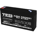 Ted Electric Acumulator AGM VRLA 6V 9,1A dimensiuni 151mm x 34mm x h 95mm F2 TED Battery Expert Holland TED002990 (10)