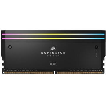 Memorie Corsair Dominator Titanium RGB Black 32GB DDR5 6600MHz CL 32 Dual Channel