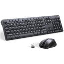Kit Tastatura si Mouse UGREEN "MK006", wireless 2.4 G, 104 taste format standard, mouse 1000dpi, 3/1 butoane, necesita 3 baterii AA (nu sunt incluse), negru
