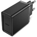 Incarcator de retea ALIMENTATOR SmartPhone la 220V Vention 1-port USB-C Wall Charger(30W) EU-Plug Black, "FAIB0-EU" (timbru verde 0.18 lei)
