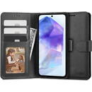 Husa Husa pentru Samsung Galaxy A55 5G A556, Tech-Protect, Wallet, Neagra