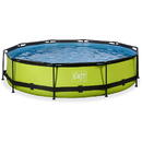 Exit Toys EXIT Lime pool ø360x76cm with filter pump - green Framed pool Round 6125 L