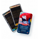Articole pentru scoala Creioane colorate Derwent Professional Chromaflow, cutie metalica, 24 buc/set