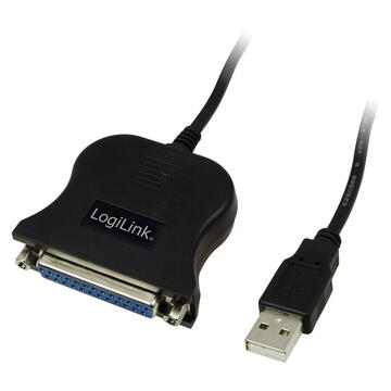 LogiLink Cablu convertor UA0054A, USB tata la PARALEL mama 1.5 m