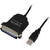 LogiLink Cablu convertor AU0003C, USB tata la PARALEL mama 1.5 m