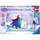 Puzzle Ravensburger 2 in 1 Disney Frozen - Surori pentru totdeauna, 2x24 piese