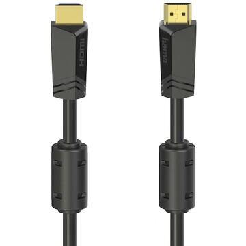 Hama Cablu HDMI 205009, 4k, Ethernet, 10 metri aurit, negru