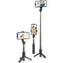 Selfie Stick cu Trepied si Telecomanda, 68cm, Mini - Techsuit (L10) - Black