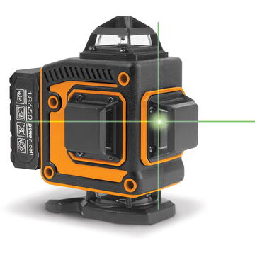 Handy Set nivelă laser - max 15 m - 16 laser verde 3D / 360 °