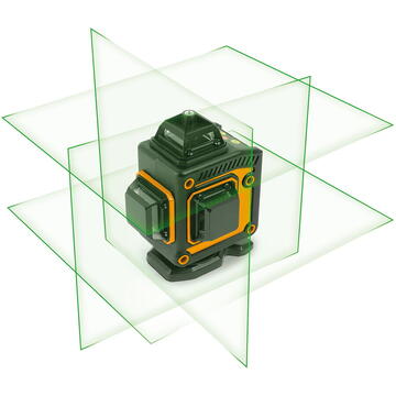 Handy Set nivelă laser - max 15 m - 16 laser verde 3D / 360 °