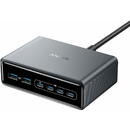 Incarcator de retea Anker A2683341 Prime 200W, 4x USB-C , 2X USB-A, GaN,200W  Negru
