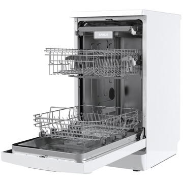 Masina de spalat vase Samus SDW410.8 10 seturi, 3 cosuri, 8 programe, Clasa E, Display, Pornire intarziata, Blocare acces copii, 45 cm