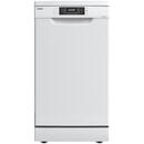 SDW410.8 10 seturi, 3 cosuri, 8 programe, Clasa E, Display, Pornire intarziata, Blocare acces copii, 45 cm