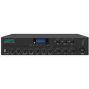 Amplificator Mixer digital DMA6350U 350W cu 6 zone și stație de paging la distanță Negru