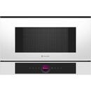Cuptor cu microunde incorporabil Bosch Seria 8 21 l, 900 W, Autocuratare hidrolitica, 20 functii , Alb