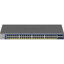 Switch Netgear NETGS752TX 48 de porturi cu gestionare opțională de la distanță/cloud și 4 porturi SFP+ 380 W